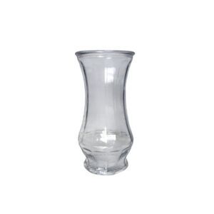 Clear Glass Fluted Vase 9" Tall Centerpiece Decorative Home